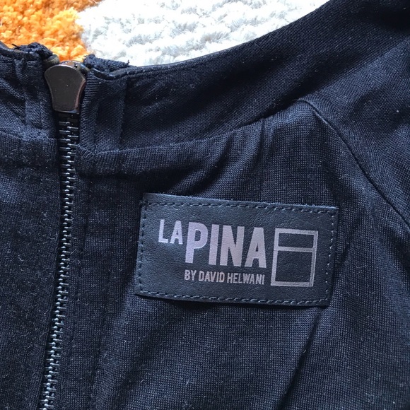 Black And Gray Curve Hugging Dress - Picture 5 of 6